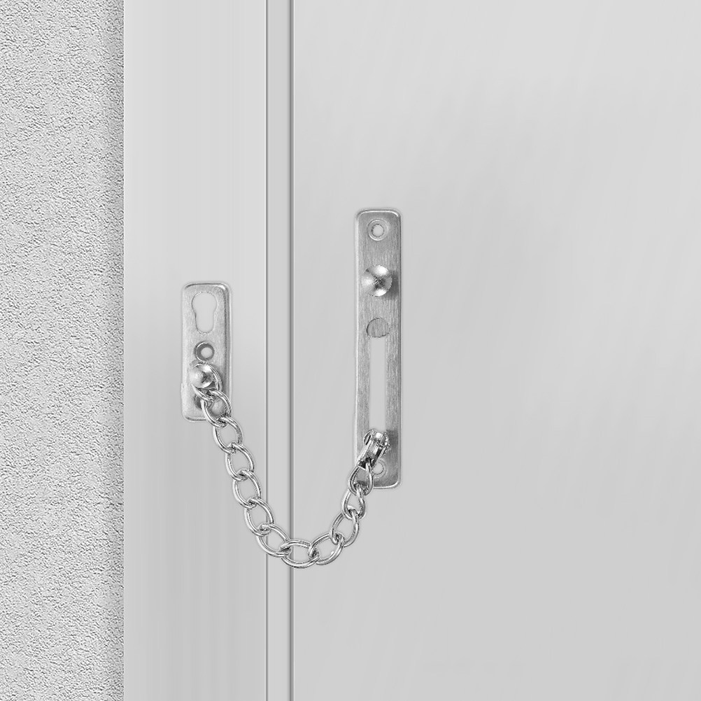 Security Chain Door - قطعتان من قفل الباب بالسلسلة من