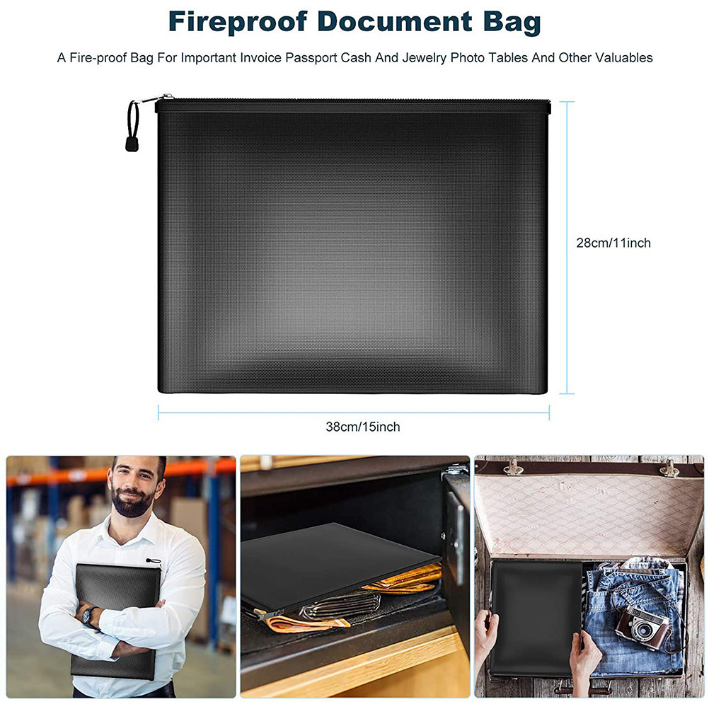 حقيبة مستندات مقاومة للحريق وا - مراجعة Fire Safe Document وسعره
