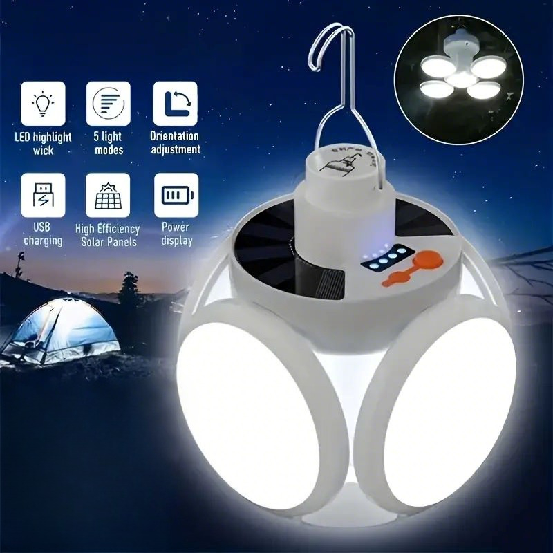 ضوء شحن بالطاقة الشمسية مع خطا - مراجعة Power Outage Light وسعره